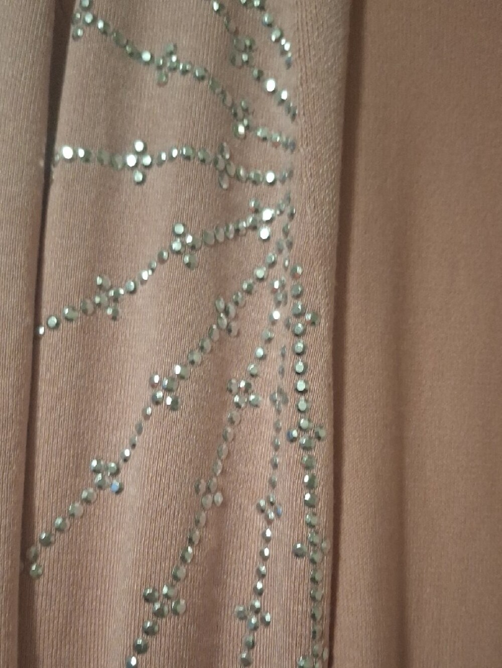 Pink Rhinestone Open-Front Cardigan - Picture 4 of 4